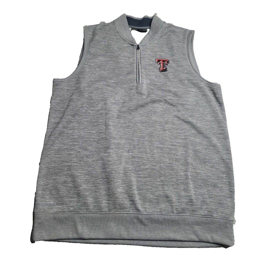 Under Armour Cold Gear Texas Tech Red Raiders‎ Gray Vest Men's Large